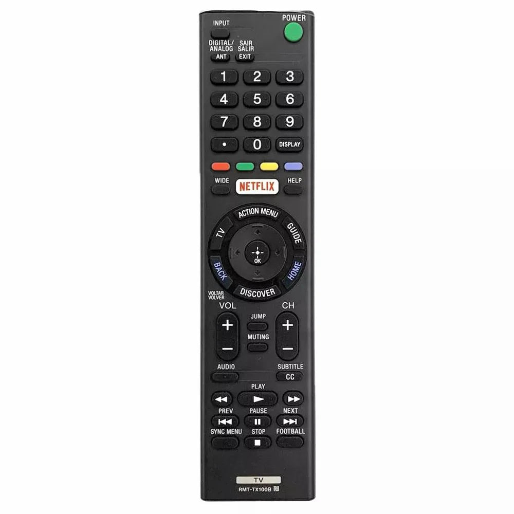 RMT-TX100B For Sony TV Remote Control Television Replacement Handheld Controller - 1