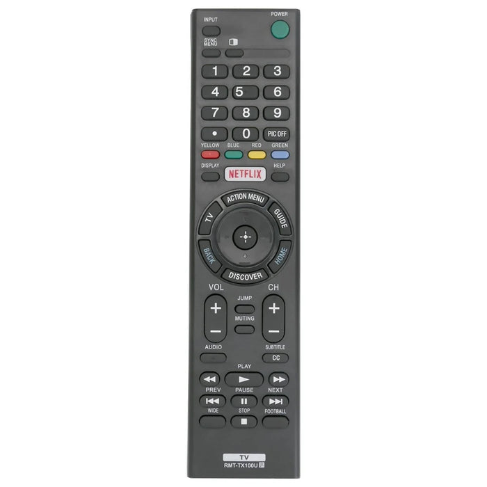 RMT-TX100U For Sony Television Ergonomic ABS Handheld Remote Controller - 1