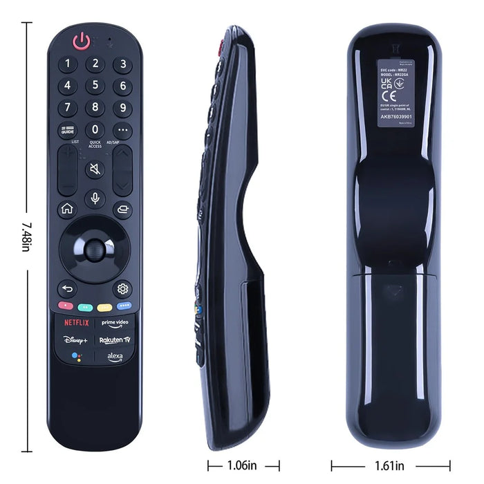 AKB76039901 For LG TV Long Distance Ergonomic Handheld Remote Controller - 5