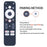 For Mecool KM2 Plus TV Set-Top Box Ergonomic Remote Controller with Voice Function - 3