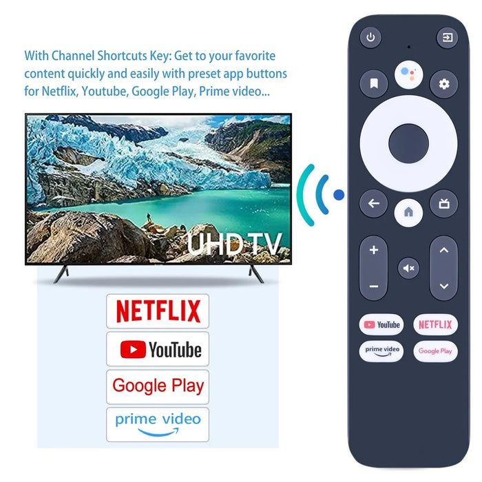 For Mecool KM2 Plus TV Set-Top Box Ergonomic Remote Controller with Voice Function - 4