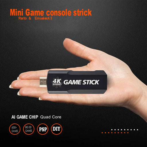 AMPOWN GD10 32G Memory HD Game Stick Wireless Gamepad Double Game Console, English Version - 2