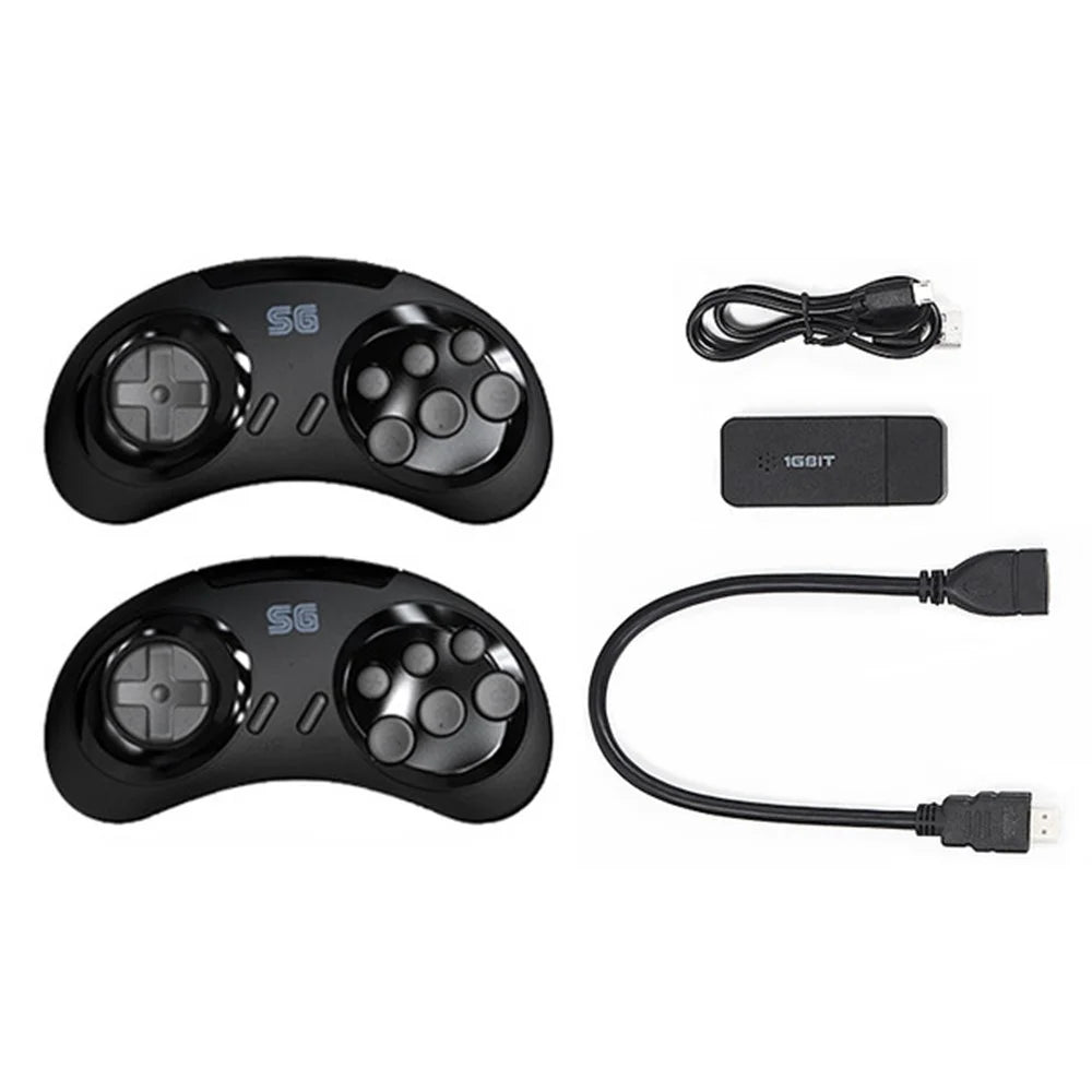 DATA FROG Y2 SG HD TV Video Game Controller Double Wireless Gamepad, 4G Memory Card / 1900 Games - 1