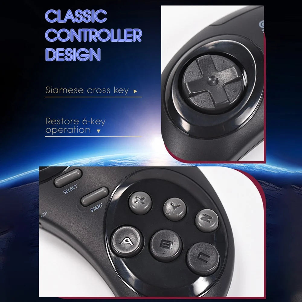 DATA FROG Y2 SG HD TV Video Game Controller Double Wireless Gamepad, 4G Memory Card / 1900 Games - 7
