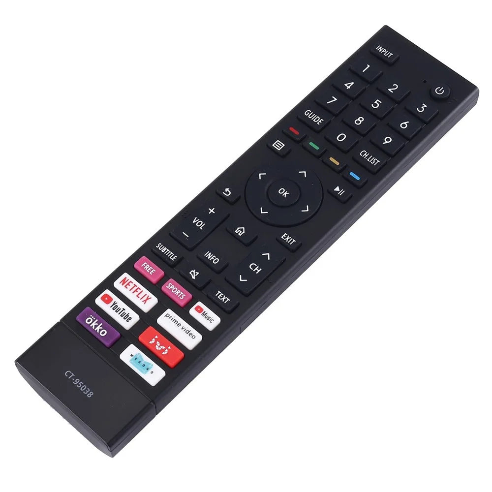 CT-95038 For TOSHIBA Television Plastic Replacement Remote Control - 1