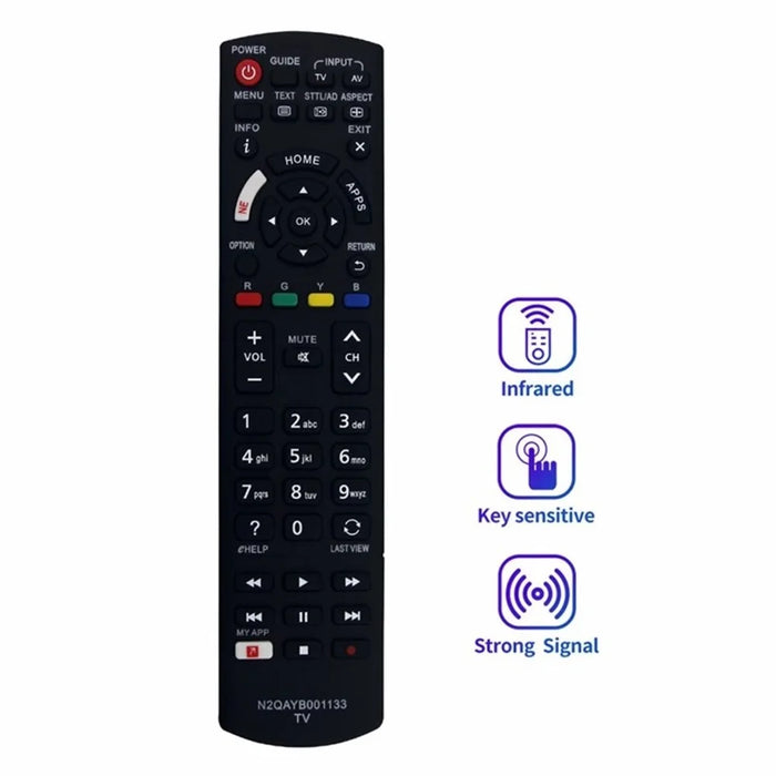 N2QAYB0001133 TV Controller for Panasonic Television Replacement Remote Control - 2