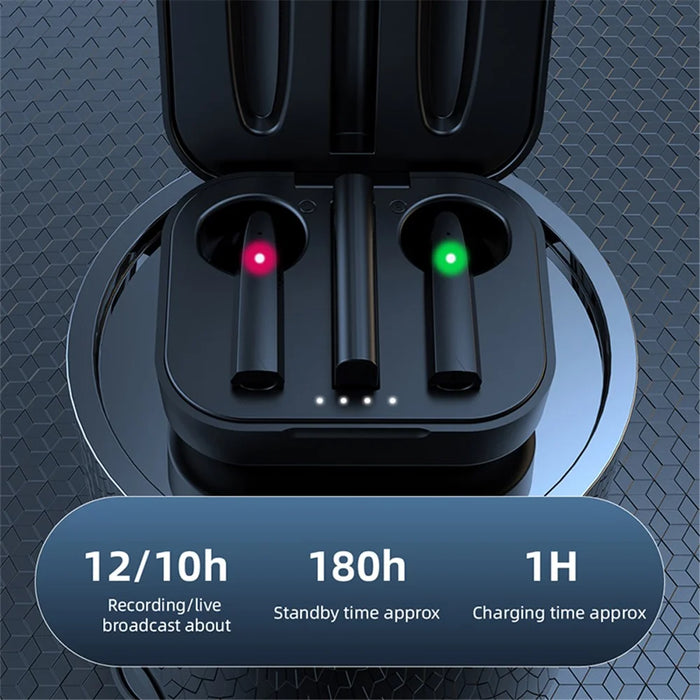 S20 For iPhone Live Broadcast 2.4G Wireles Earbud Microphone (1 Receiver+2 Microphones) - 2