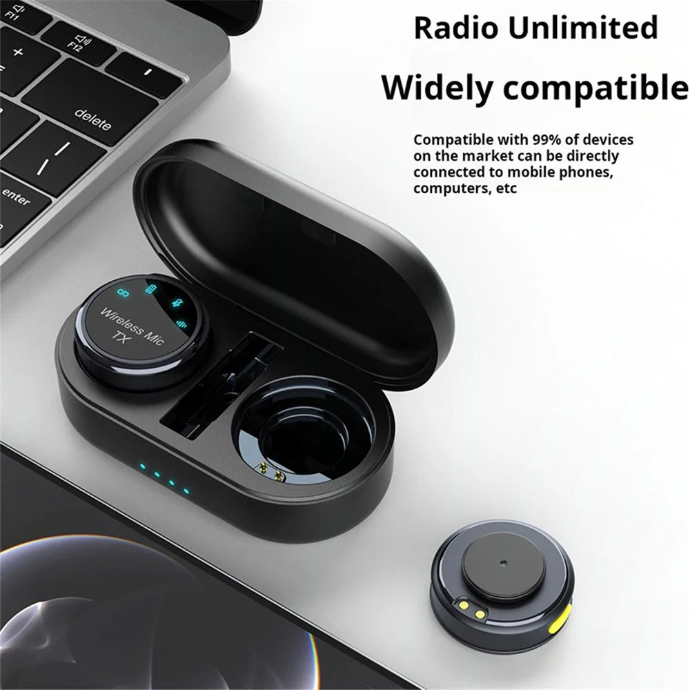 S3 1 Pair 2.4G Wireless Clip-On Microphone with 1 Type-C Receiver for Outdoor Live Broadcasting - Black - 3