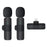 K1 Plug and Play Noise Reduction Lavalier Microphone 2 Wireless Mic with iP Receiver - 1