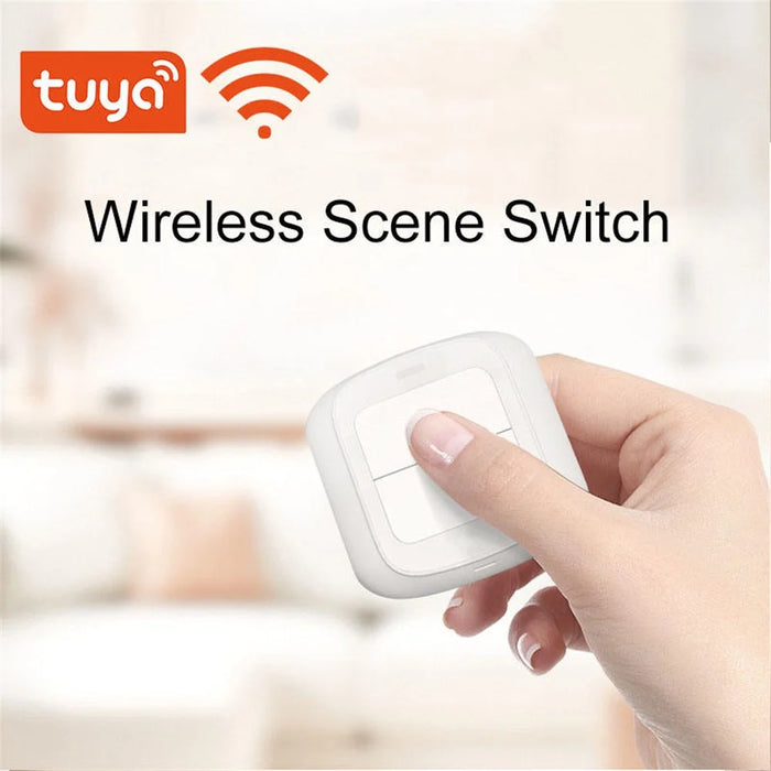 LKWSW201 Tuya Smart Wifi / Zigbee Push Button Switch 2-Gang Wireless Smart Home Remote Controller - 4