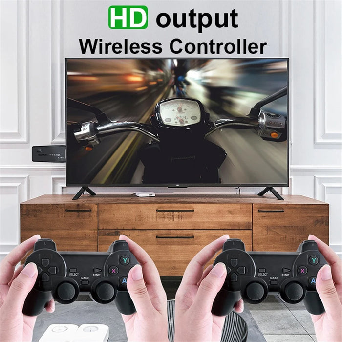 DATA FROG Y3 Lite Game Stick HD TV Gaming Console with 2 Wireless Gamepad, 64G Memory Card / 20000 Games - 6
