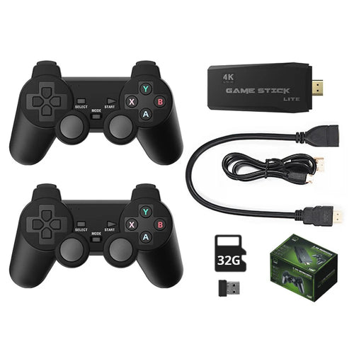 DATA FROG Y3 Lite Game Stick HD TV Video Gaming Console with 2 Wireless Gamepad, 32G Memory Card / 10000 Games - 1