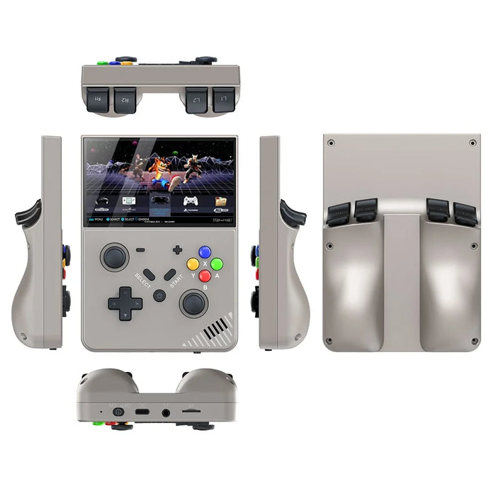 R43pro Built-In 30000 Games 4.3 Inch HD Screen 3D Rocker Handheld Arcade Game Console, with 128G TF Card - Grey - 5