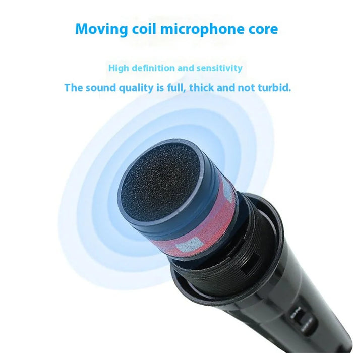 MB-102 High Sensitivity Dynamic Cardioid Microphone Wired Handheld Mic for Speech Karaoke - 2
