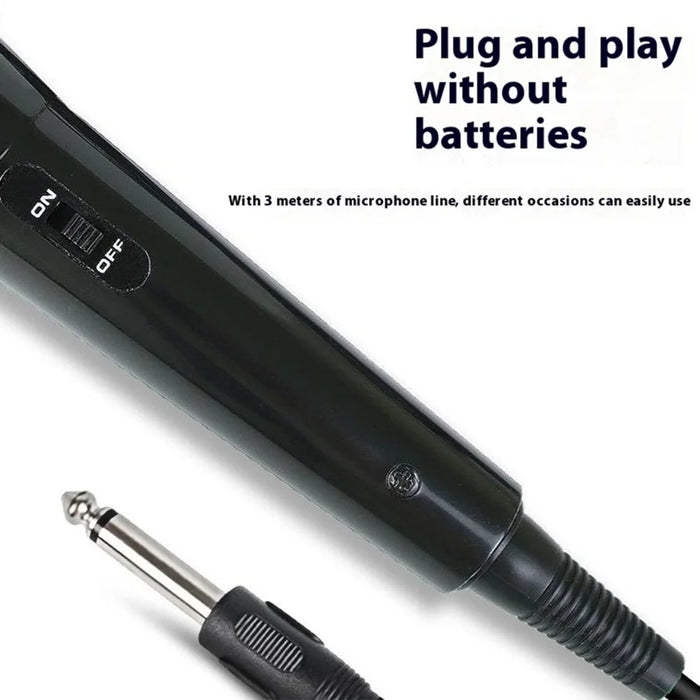 MB-102 High Sensitivity Dynamic Cardioid Microphone Wired Handheld Mic for Speech Karaoke - 5