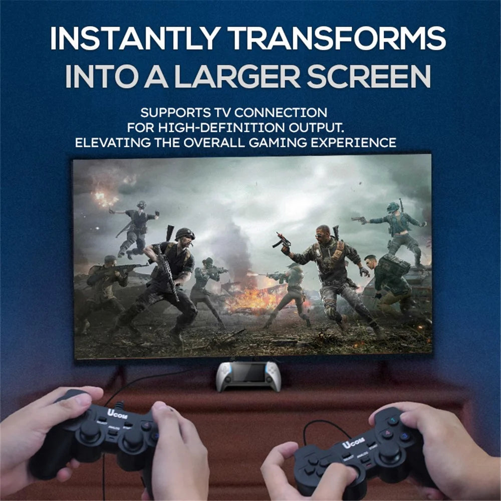 PROJECT X Handheld Retro Game Console 4.3-inch IPS Screen Supports Dual Player Combat with Dual Controllers - 3