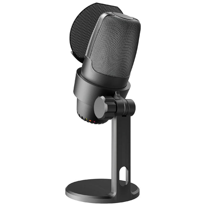 ME9 Plug and Play USB Microphone ENC Noise Reduction Desktop Mic with RGB Light - Black - 2