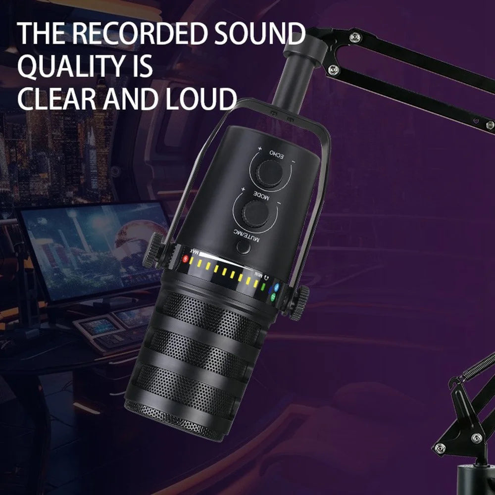 MV7 Real-Time Monitoring Cardioid Dynamic Microphone with Desktop Bracket for Live Broadcast - 5