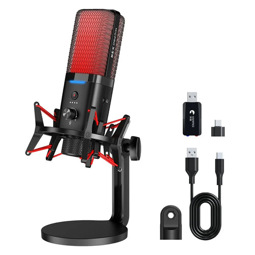 YANMAI X3W Noise Reduction Mic Wireless / Wired Dual Mode RGB Gaming Desktop Microphone - 1