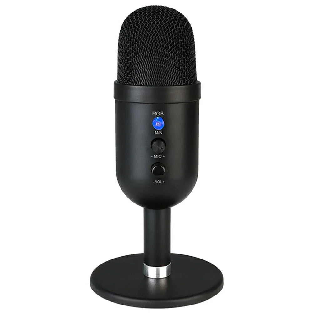 MU2000 Condenser Microphone with RGB Light Professional Desktop Cardioid Mic for PC / Mac / PS5 - 2