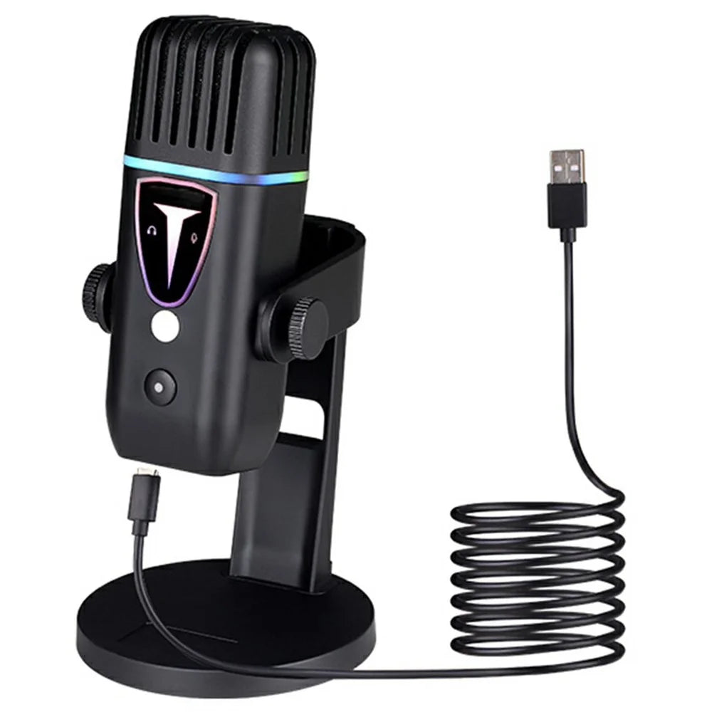 PDO-30 Plug and Play Desktop Microphone High Sensitivity E-Sports Gaming Condenser Mic - 1