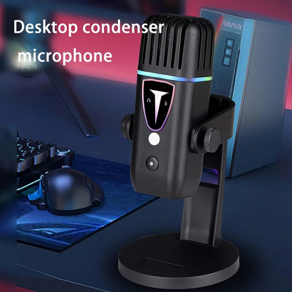 PDO-30 Plug and Play Desktop Microphone High Sensitivity E-Sports Gaming Condenser Mic - 5