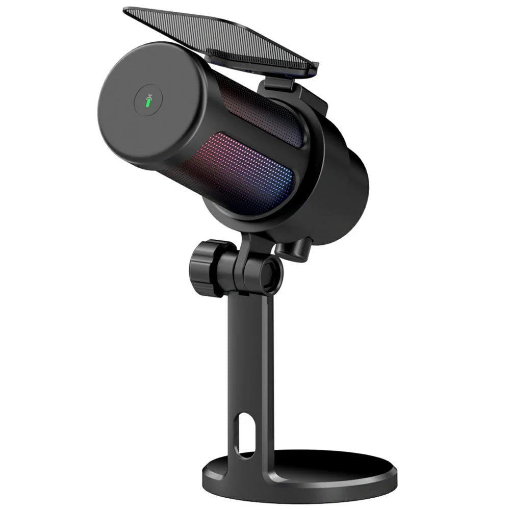 M8 Karaoke Conference Recording Desktop Microphone Professional Condenser Mic with RGB Light - 2