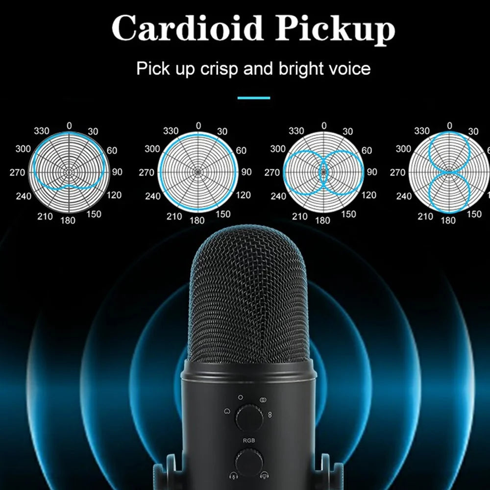 SM-20 Professional Noise Reduction Desktop Microphone USB Condenser Mic for Video Conference - 4