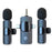K15 3 in 1 Wireless Lavalier Microphone with Noise Reduction USB-C Microphone for Smartphone Computer Camera - 2