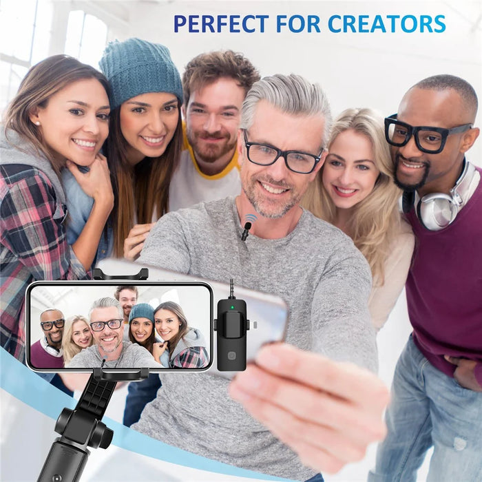 K15 3 in 1 Wireless Lavalier Microphone with Noise Reduction USB-C Microphone for Smartphone Computer Camera - 7