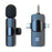 K15 2 in 1 Wireless Lavalier Microphone with Noise Reduction USB-C Microphone for Smartphone Computer Camera - 1
