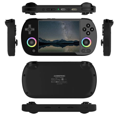 ANBERNIC RG40XXH 4.0 Inch IPS Screen 64G Bluetooth + WiFi Handheld Video Game Console, without TF Card - Black - 1