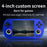 ANBERNIC RG40XXH 4.0 Inch IPS Screen 64G Bluetooth + WiFi Handheld Video Game Console, with 128G TF Card - Blue - 2