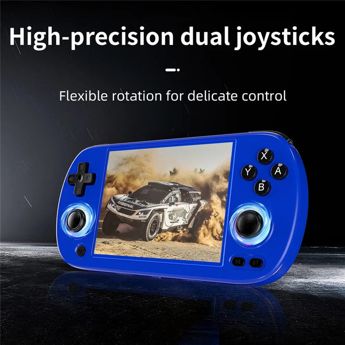 ANBERNIC RG40XXH 4.0 Inch IPS Screen 64G Bluetooth + WiFi Handheld Video Game Console, with 128G TF Card - Blue - 5