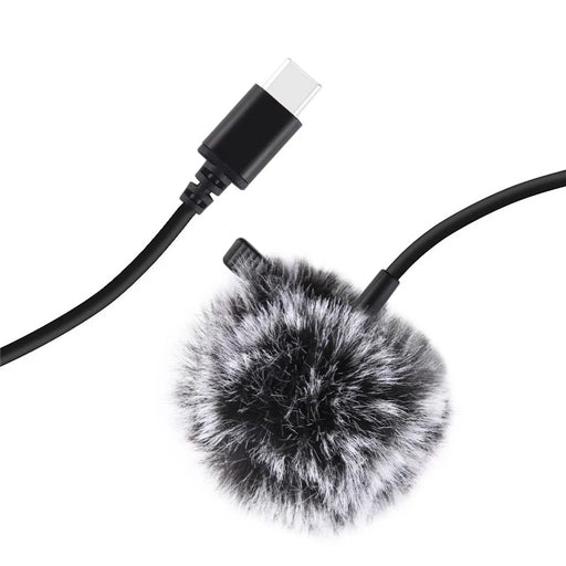 PULUZ PU425 1.5m Lavalier Microphone USB-C Lapel Clip-On Omni Condenser Mic for Video Recording - 2