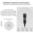PULUZ PU426 1.5m 8 Pin Lavalier Microphone Lapel Clip-On Omni Condenser Mic for Phone Video Recording - 4