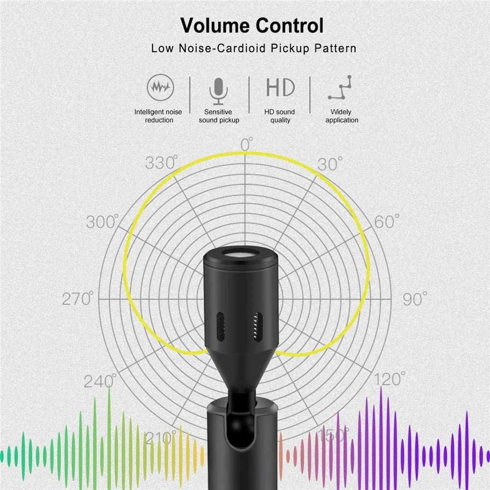 PULUZ PU616B Type-C Wireless Lavalier Microphone Clip-On Omni Lapel Mic for Android Phone Interview  /  Live Stream - 4