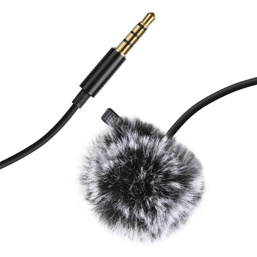 PULUZ PU424 1.5m 3.5mm Lavalier Microphone Clip-On Omnidirectional Condenser Mic for Phone K Song, Recording - 2