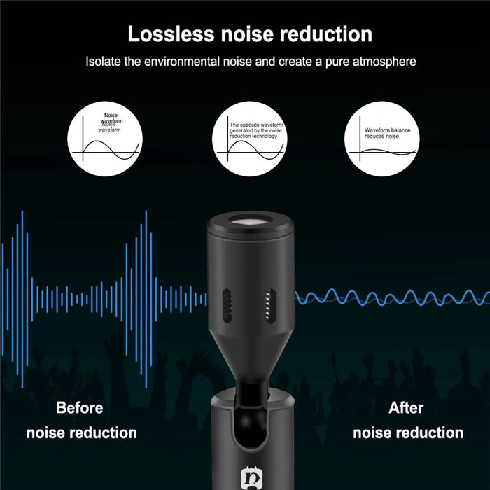 PULUZ PU614B  3.5mm Wireless Lavalier Microphone Clip-On Unidirectional Lapel Mic for Interview, Live Stream - 5