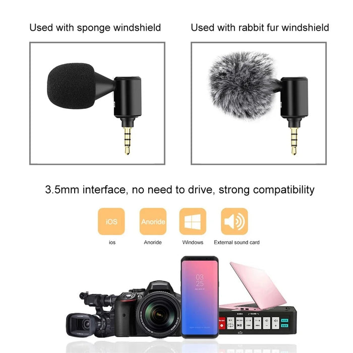 PULUZ PU614B  3.5mm Wireless Lavalier Microphone Clip-On Unidirectional Lapel Mic for Interview, Live Stream - 6