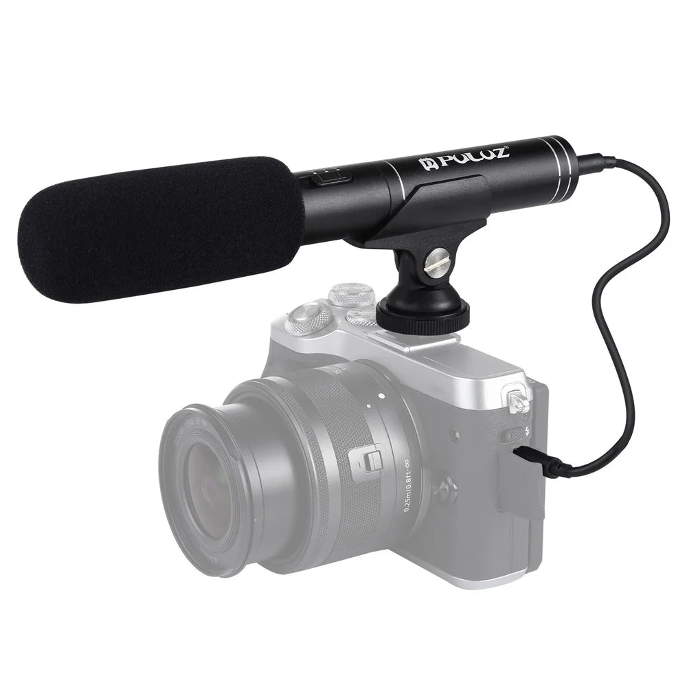 PULUZ PU3012 Professional Interview Microphone for DSLR Camera DV Recording Mic - 1