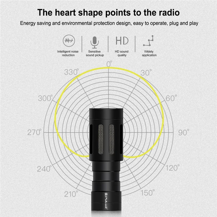 PULUZ PU3044 Professional Interview Microphone with Shock Mount for DSLR Camera / Smartphone / Tablet - 5