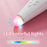 K5 Kids Bluetooth-compatible Microphone ABS+Silicone Carrot Shape Singing Mic, English Version - White+Pink - 7