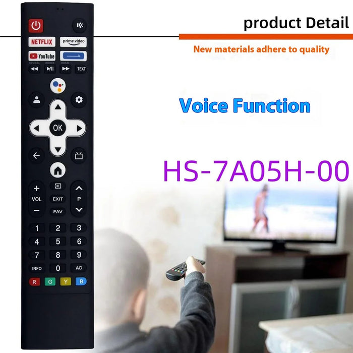 HS-7A05H-00 For Skyworth Coocaa TV Remote Control Voice Control Replacement - Black - 2