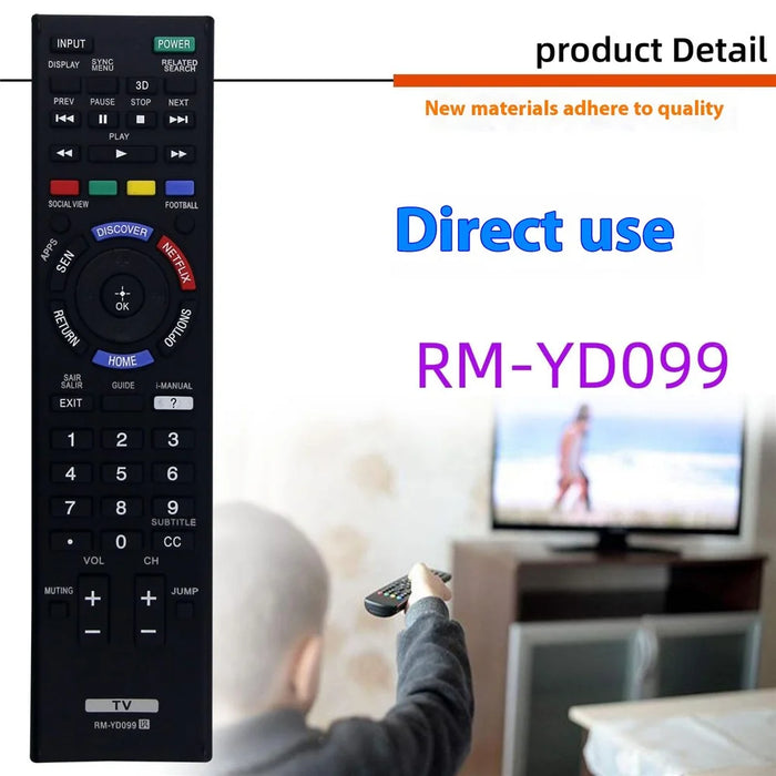 RM-YD099 For Sony TV Remote Control Replacement Universal Smart TV Remote - 2