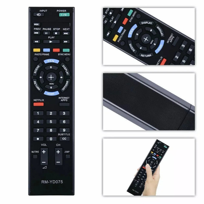 RM-YD075 For Sony TV Remote Control Replacement Universal Smart TV Remote - 3