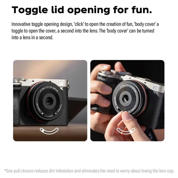 VILTROX For Sony FE Mount Mirrorless Camera Full Frame Prime Pancake Lens 28mm F4.5 Auto Focus Lens - 5