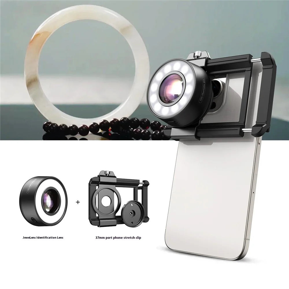 APEXEL APL-MS120 Portable Clip On 120X Phone Microscope Magnifier LED Illumination with Adjustable Brightness - 2