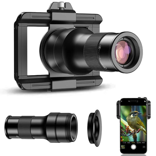 APEXEL APL-TM6 2 In 1 Telephoto Macro Lens Observation 6X Telescope Lens for Smartphones - 1