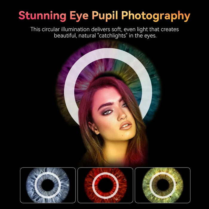 APEXEL APL-FL26 Cell Phone Macro Fill Light for Jewelry Photography Lighting with 37-52mm Adapter Ring - 7